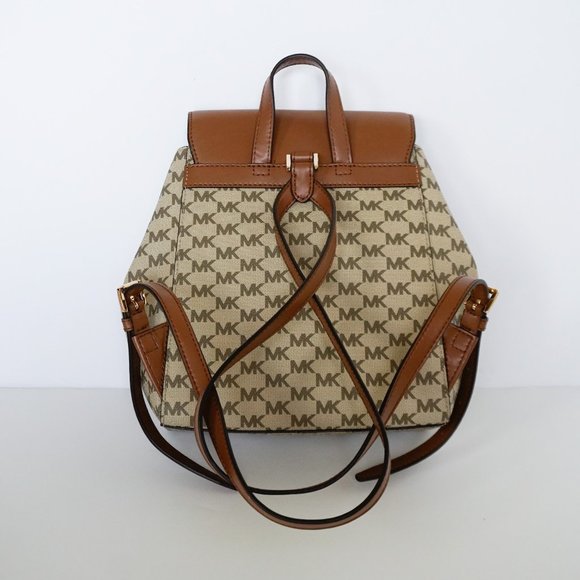 Michael Kors Mindy M Backpack MK Natural/Brown main image 11